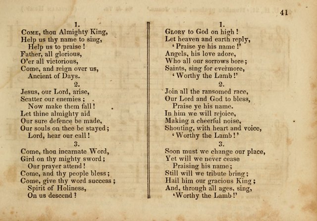 The Union Singing Book: arranged for and adapted to the Sunday school union hymn book page 39