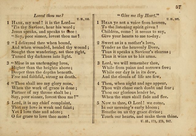 The Union Singing Book: arranged for and adapted to the Sunday school union hymn book page 55