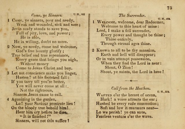 The Union Singing Book: arranged for and adapted to the Sunday school union hymn book page 73