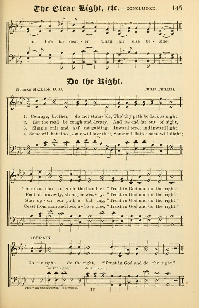 Unfading Treasures: a compilation of sacred songs and hymns, adapted for use by Sunday schools, Epworth Leagues, endeavor societies, pastors, evangelists, choristers, etc. page 145