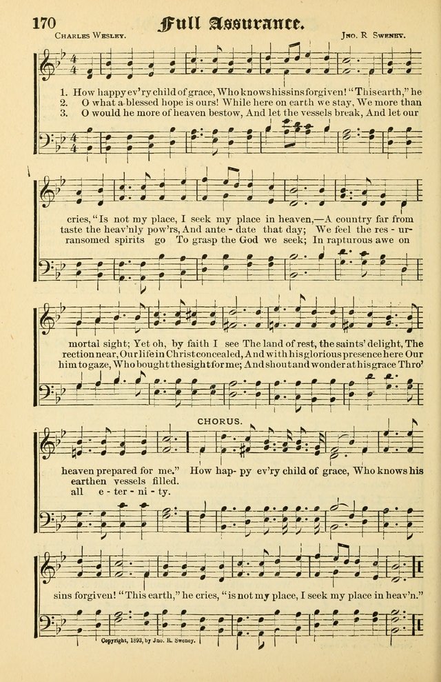 Unfading Treasures: a compilation of sacred songs and hymns, adapted for use by Sunday schools, Epworth Leagues, endeavor societies, pastors, evangelists, choristers, etc. page 170