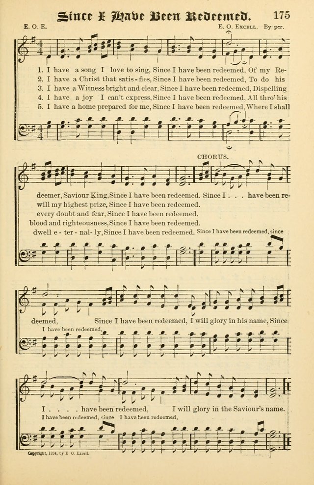 Unfading Treasures: a compilation of sacred songs and hymns, adapted for use by Sunday schools, Epworth Leagues, endeavor societies, pastors, evangelists, choristers, etc. page 175