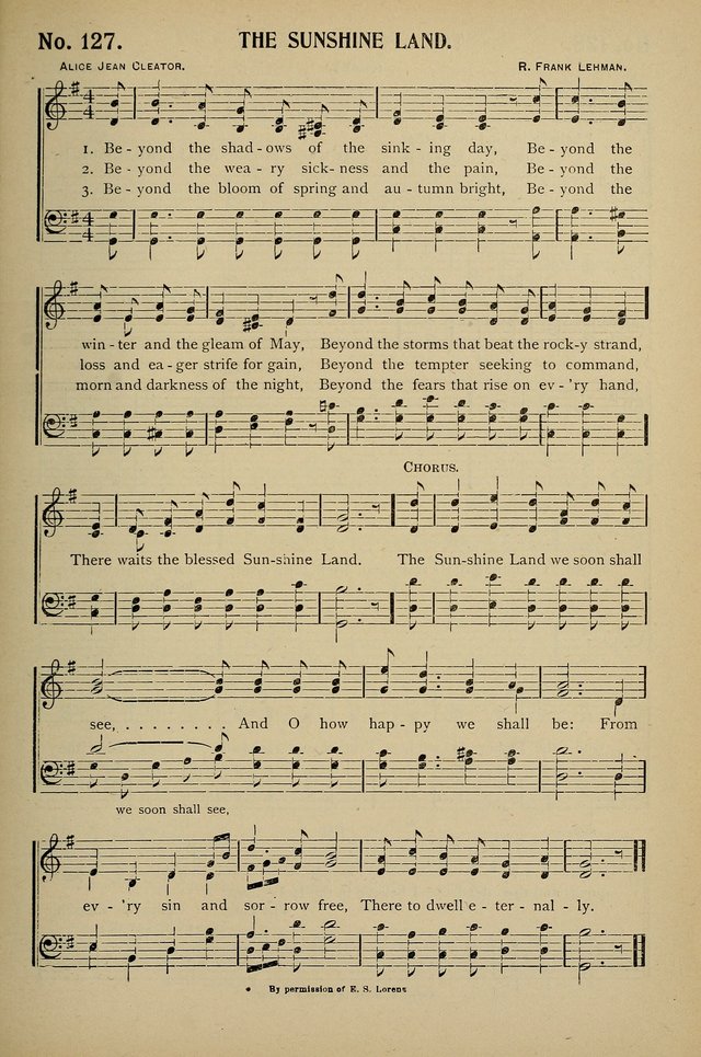 Uplifted Voices: a 20th century hymn book for sunday-schools and devotional meetings page 127