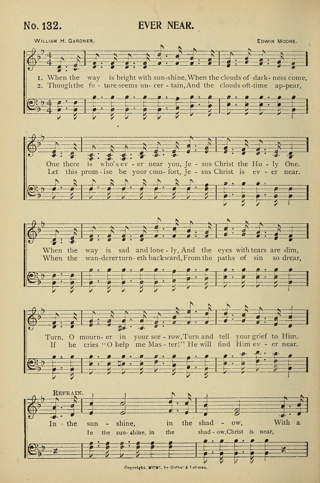 Uplifted Voices: a 20th century hymn book for sunday-schools and devotional meetings page 132