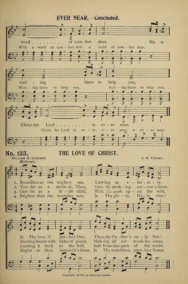 Uplifted Voices: a 20th century hymn book for sunday-schools and devotional meetings page 133