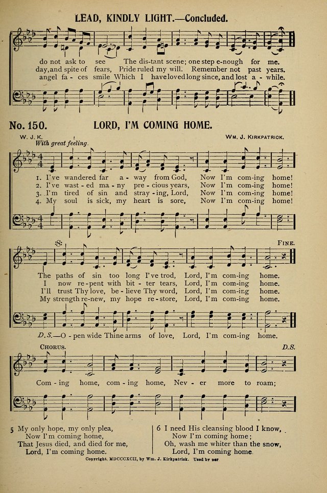 Uplifted Voices: a 20th century hymn book for sunday-schools and devotional meetings page 147