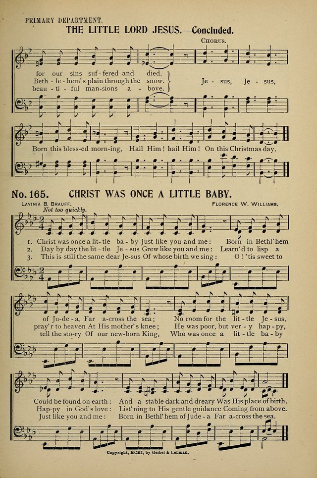 Uplifted Voices: a 20th century hymn book for sunday-schools and devotional meetings page 159