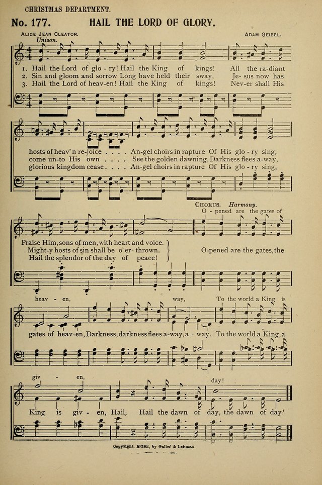 Uplifted Voices: a 20th century hymn book for sunday-schools and devotional meetings page 173