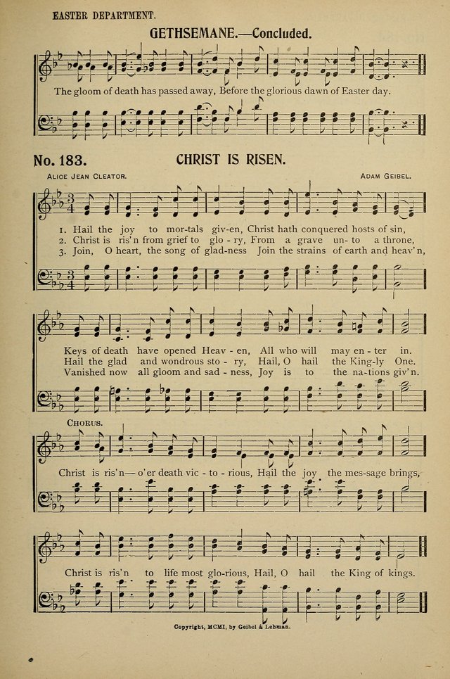 Uplifted Voices: a 20th century hymn book for sunday-schools and devotional meetings page 179