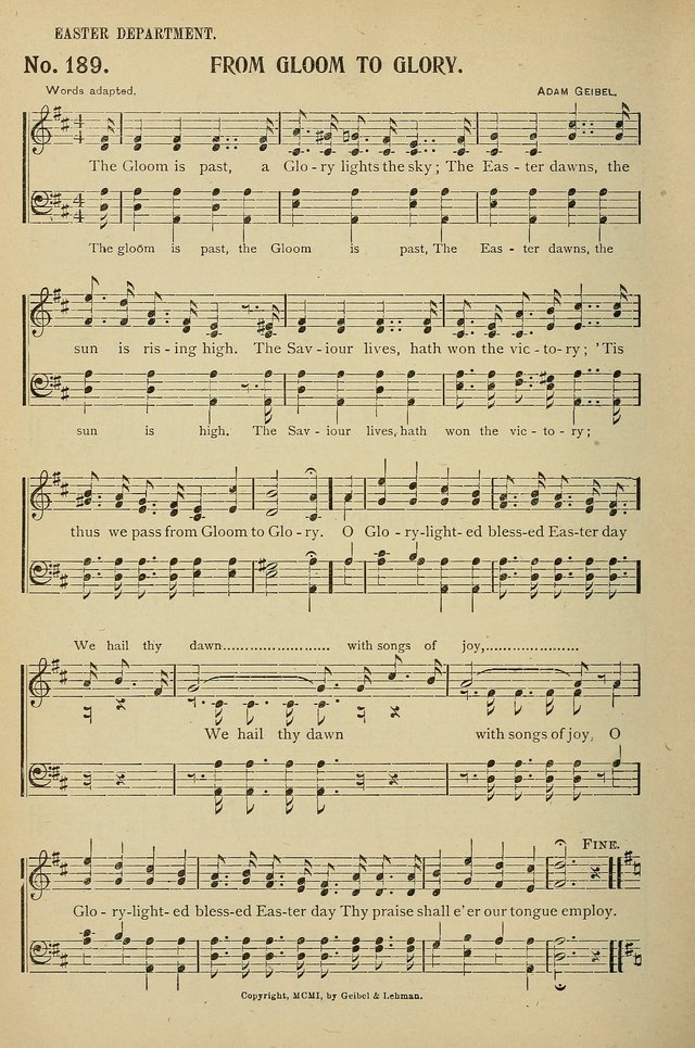 Uplifted Voices: a 20th century hymn book for sunday-schools and devotional meetings page 186