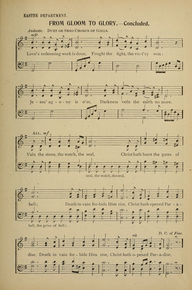 Uplifted Voices: a 20th century hymn book for sunday-schools and devotional meetings page 187