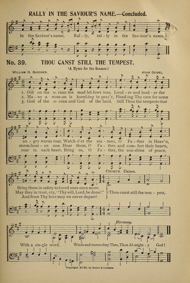 Uplifted Voices: a 20th century hymn book for sunday-schools and devotional meetings page 39