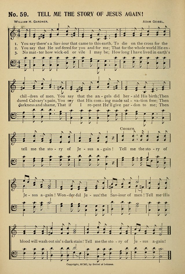 Uplifted Voices: a 20th century hymn book for sunday-schools and devotional meetings page 60