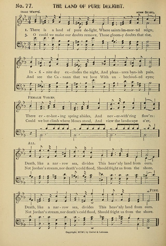 Uplifted Voices: a 20th century hymn book for sunday-schools and devotional meetings page 76