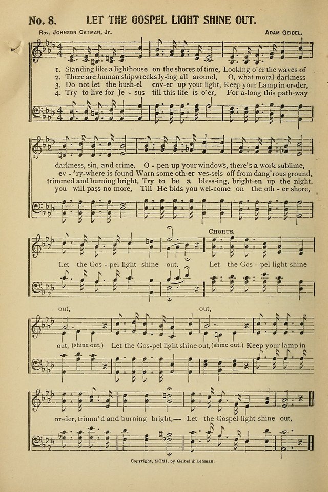 Uplifted Voices: a 20th century hymn book for sunday-schools and devotional meetings page 8