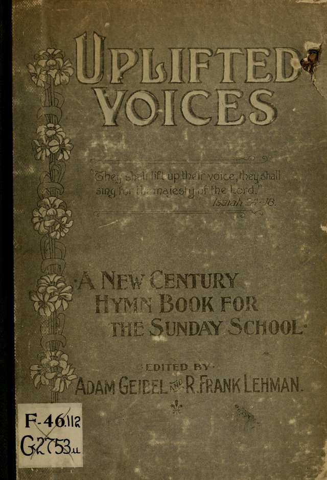 Uplifted Voices: a 20th century hymn book for sunday-schools and devotional meetings page ii