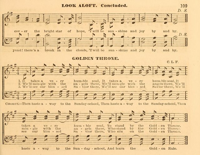 The Violet: a book of music and hymns, with lessons of instruction designed for Sunday Schools, social meetings, and home circles page 109