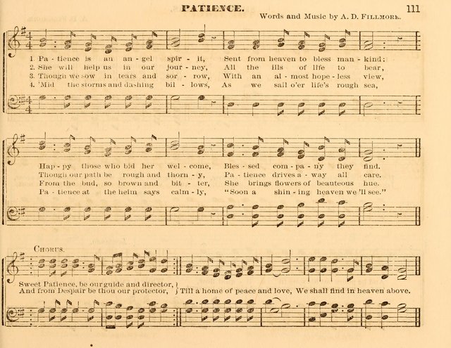 The Violet: a book of music and hymns, with lessons of instruction designed for Sunday Schools, social meetings, and home circles page 111