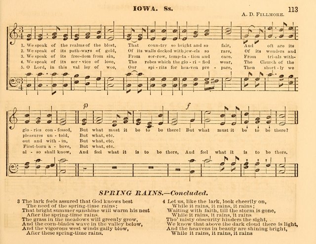 The Violet: a book of music and hymns, with lessons of instruction designed for Sunday Schools, social meetings, and home circles page 113