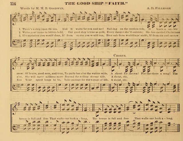 The Violet: a book of music and hymns, with lessons of instruction designed for Sunday Schools, social meetings, and home circles page 114