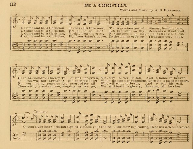 The Violet: a book of music and hymns, with lessons of instruction designed for Sunday Schools, social meetings, and home circles page 118