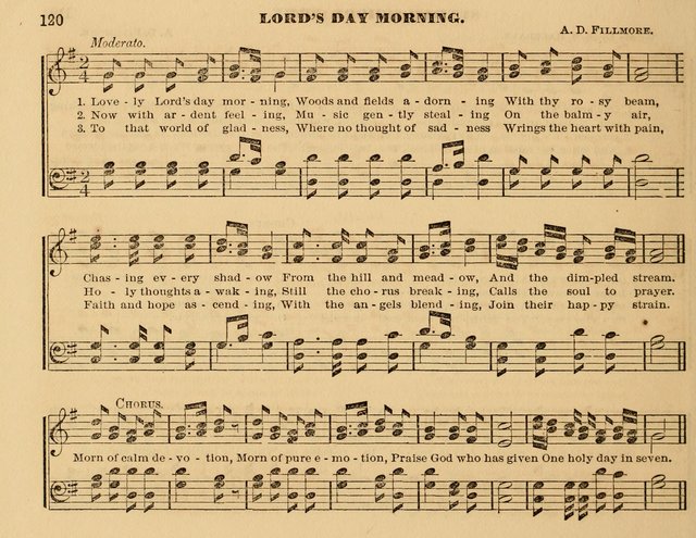 The Violet: a book of music and hymns, with lessons of instruction designed for Sunday Schools, social meetings, and home circles page 120