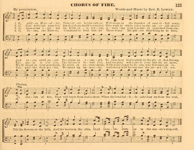 The Violet: a book of music and hymns, with lessons of instruction designed for Sunday Schools, social meetings, and home circles page 123