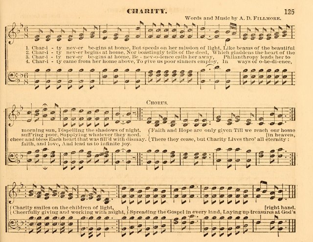 The Violet: a book of music and hymns, with lessons of instruction designed for Sunday Schools, social meetings, and home circles page 125