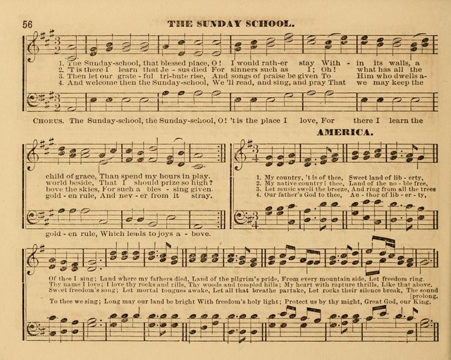 The Violet: a book of music and hymns, with lessons of instruction designed for Sunday Schools, social meetings, and home circles page 56