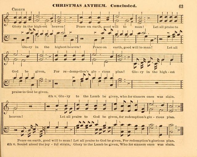 The Violet: a book of music and hymns, with lessons of instruction designed for Sunday Schools, social meetings, and home circles page 63