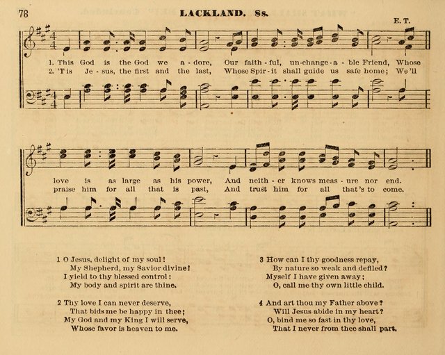 The Violet: a book of music and hymns, with lessons of instruction designed for Sunday Schools, social meetings, and home circles page 78