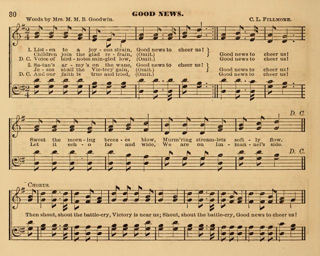 The Violet: a book of music and hymns, with lessons of instruction designed for Sunday Schools, social meetings, and home circles page 80