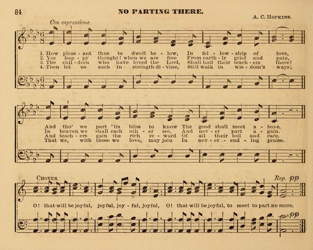 The Violet: a book of music and hymns, with lessons of instruction designed for Sunday Schools, social meetings, and home circles page 84