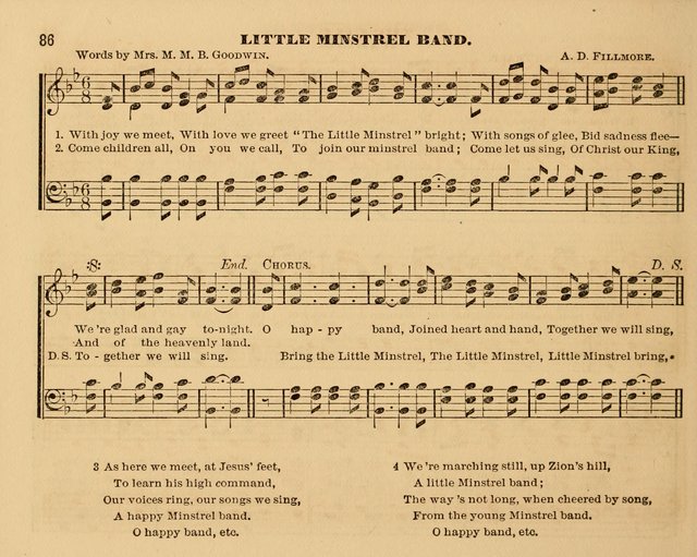 The Violet: a book of music and hymns, with lessons of instruction designed for Sunday Schools, social meetings, and home circles page 86