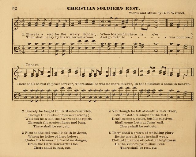 The Violet: a book of music and hymns, with lessons of instruction designed for Sunday Schools, social meetings, and home circles page 92