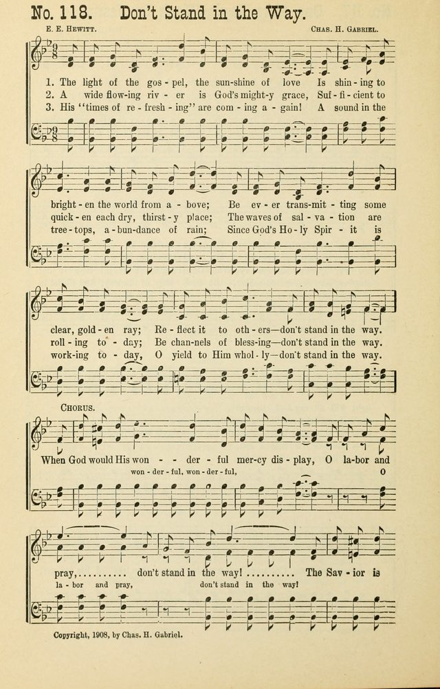 The Victory: a collection of popular Sunday school songs new and old page 118