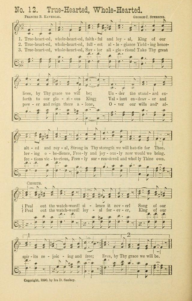 The Victory: a collection of popular Sunday school songs new and old page 12