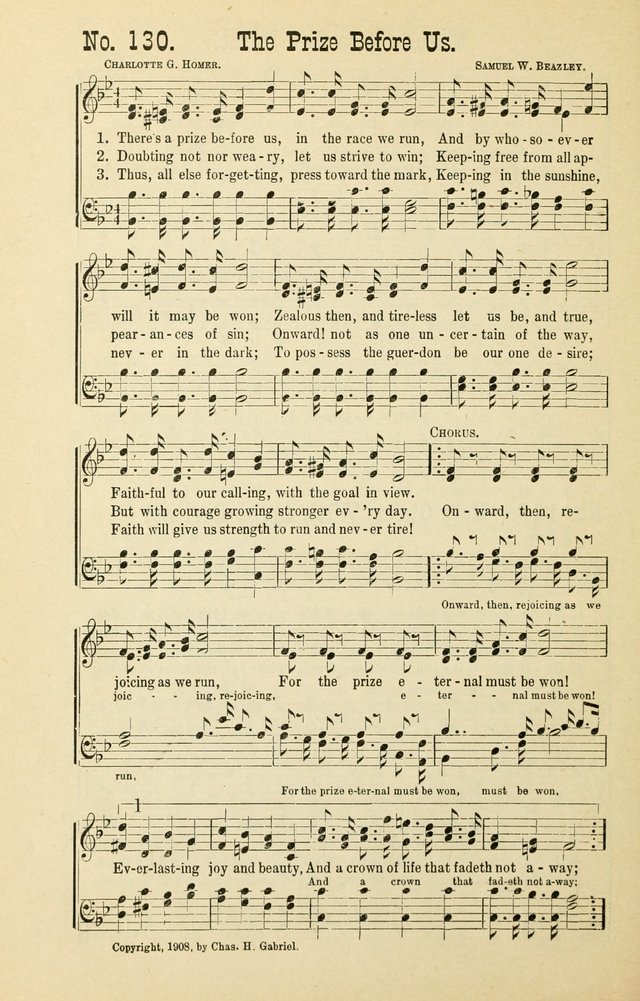 The Victory: a collection of popular Sunday school songs new and old page 130