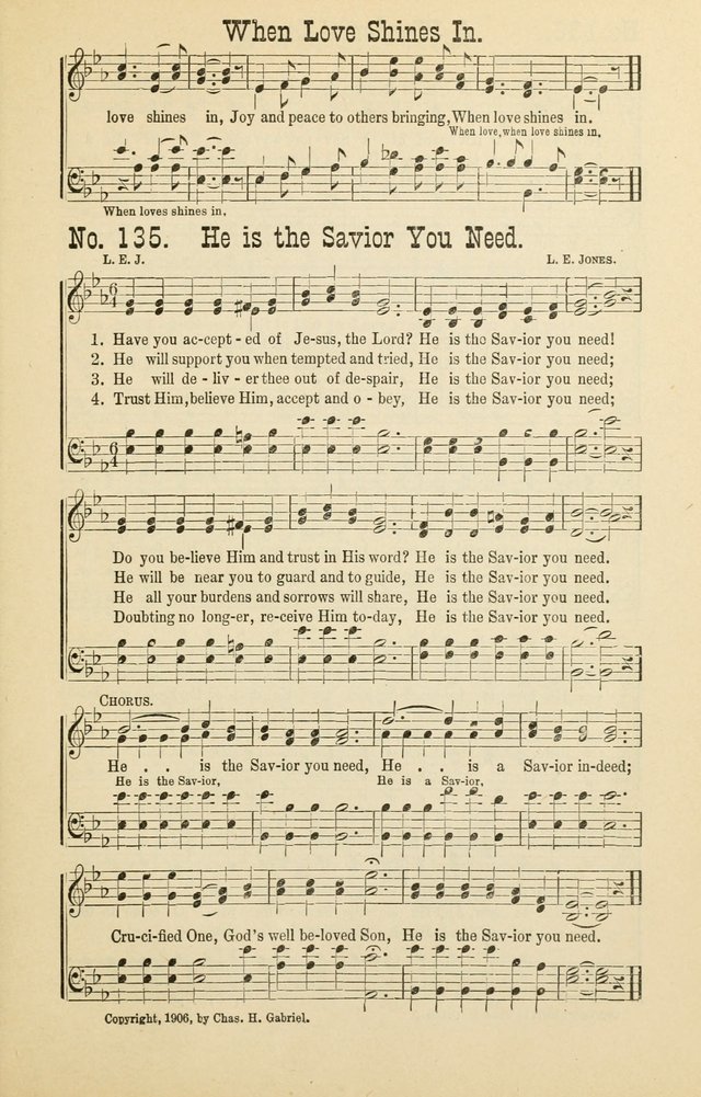 The Victory: a collection of popular Sunday school songs new and old page 135