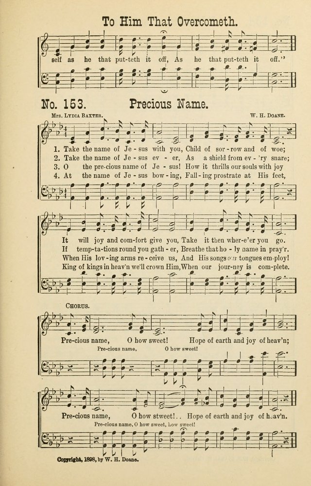 The Victory: a collection of popular Sunday school songs new and old page 153