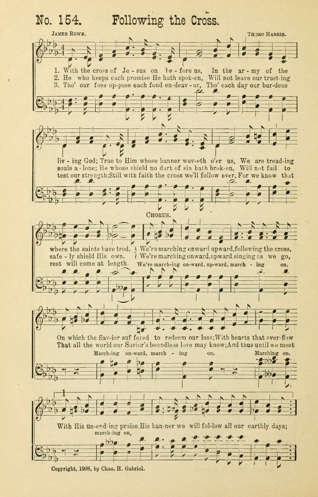 The Victory: a collection of popular Sunday school songs new and old page 154