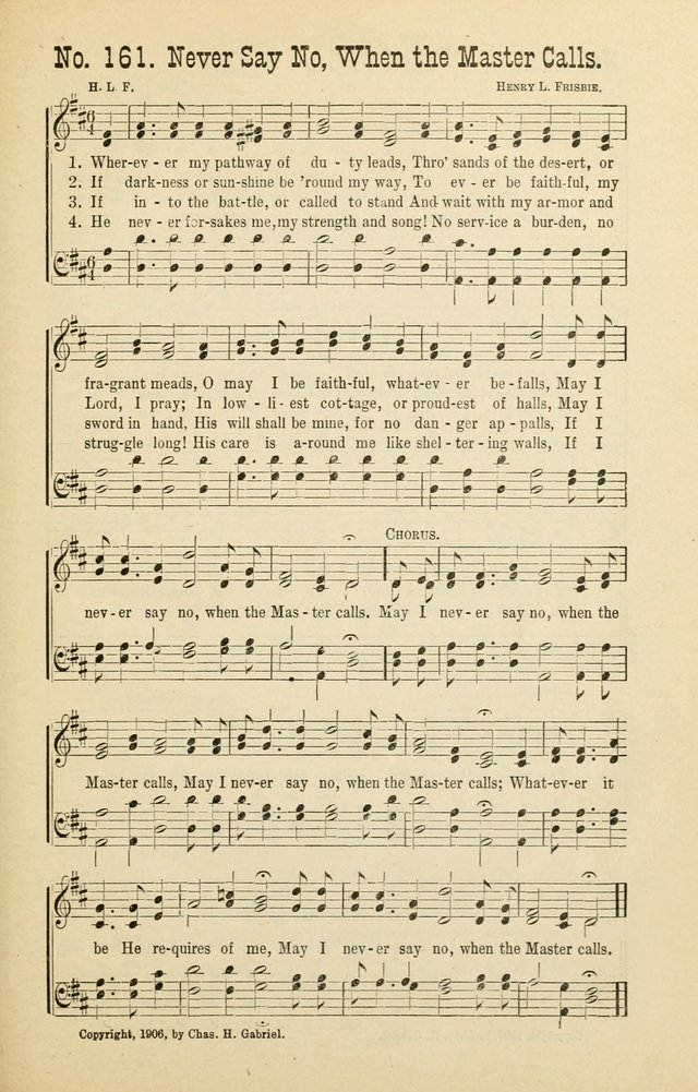 The Victory: a collection of popular Sunday school songs new and old page 161