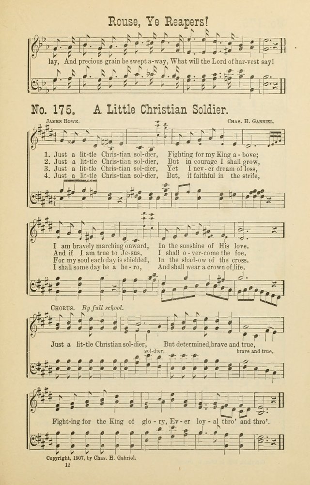 The Victory: a collection of popular Sunday school songs new and old page 175