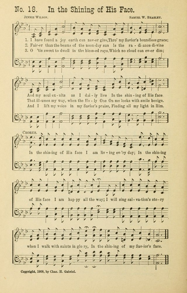 The Victory: a collection of popular Sunday school songs new and old page 18