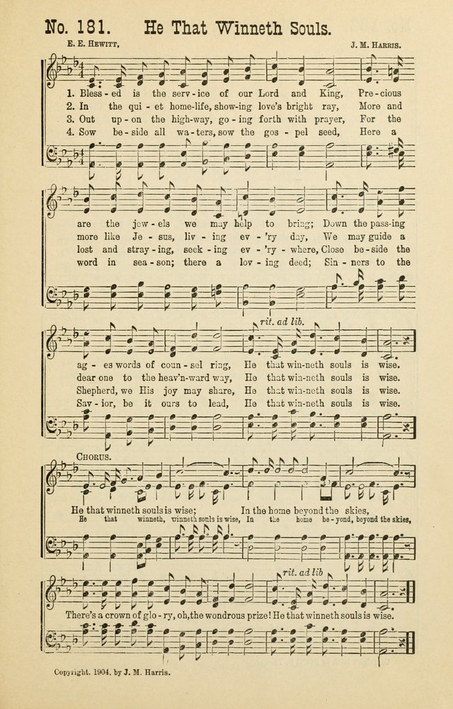 The Victory: a collection of popular Sunday school songs new and old page 181