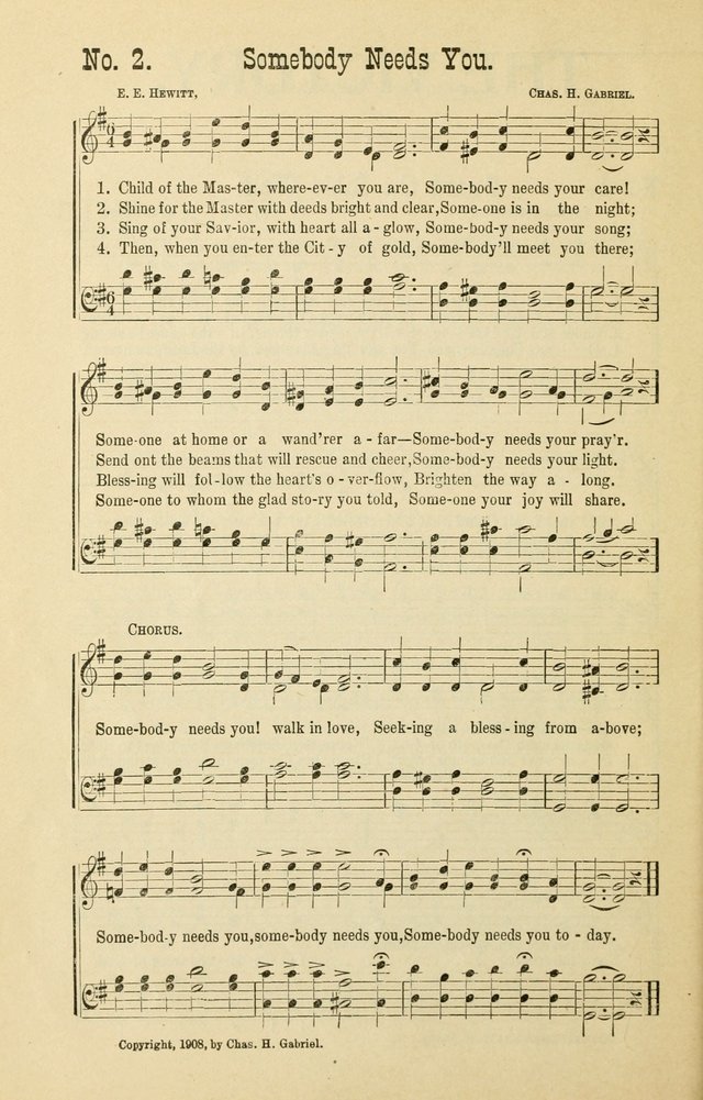 The Victory: a collection of popular Sunday school songs new and old page 2