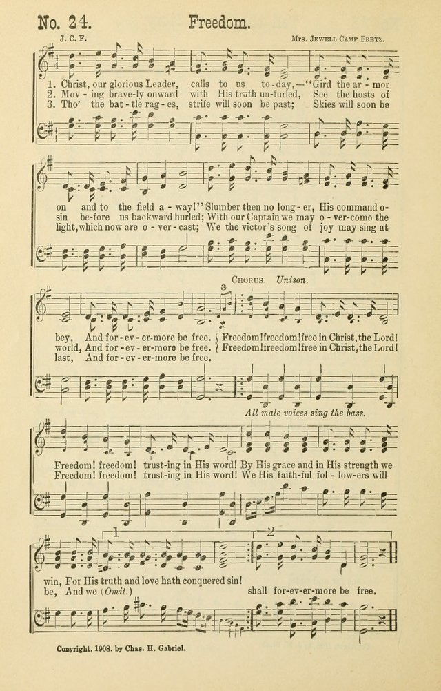 The Victory: a collection of popular Sunday school songs new and old page 24