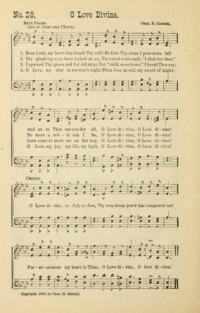 The Victory: a collection of popular Sunday school songs new and old page 28