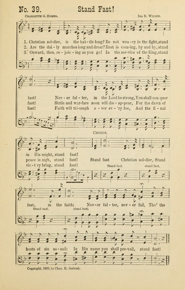 The Victory: a collection of popular Sunday school songs new and old page 39