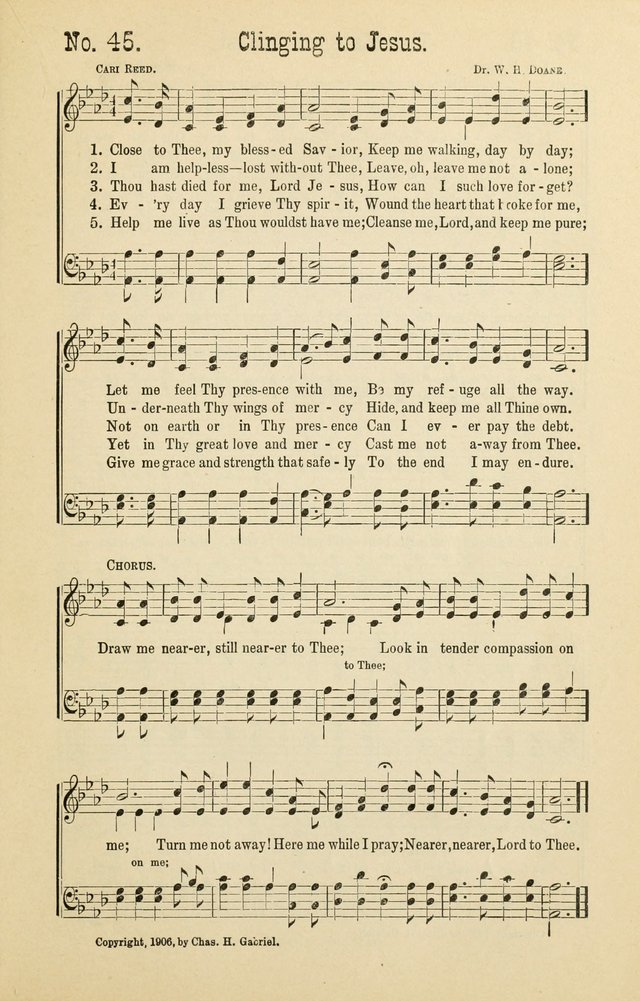 The Victory: a collection of popular Sunday school songs new and old page 45